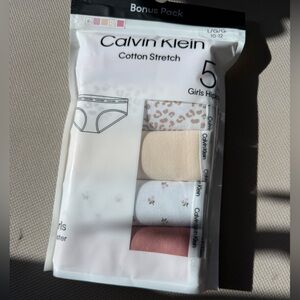 Calvin Klein Girls Boxer Briefs - Pink, White, Cream